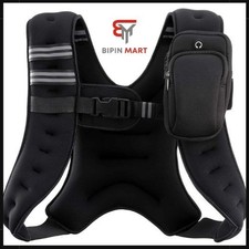 ZELUS Weighted Vest 6lb/8lb/12lb/20lb/25lb/30lb Weight Vest w Reflective Stripe