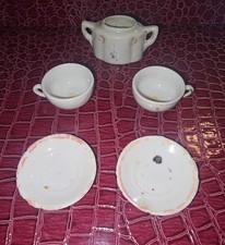 Vintage Miniature Child  s Tea Set   Made in Japan, Well  Loved Condition 5 Pieces