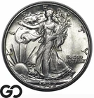 1942 Walking Liberty Half Dollar, Flashy Choice BU++