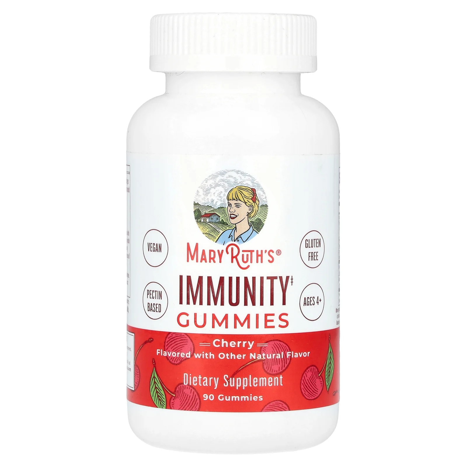 Жевательные резинки Immunity, для детей от 4 лет, Вишневые, 90 штук