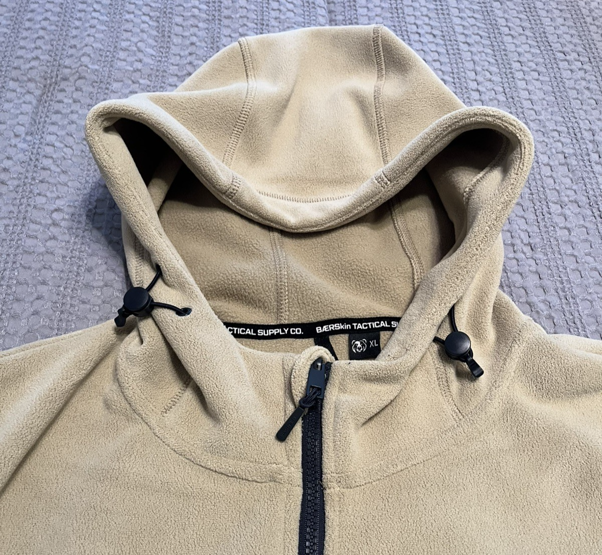 BEARskin Tactical Hoodie 4.0 Mens XL Stealth Stone/Navy Zip Up 