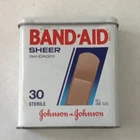 Vintage Band Aid Tin Box Johnson & Johnson Plastic Strips First Aid -Empty Box