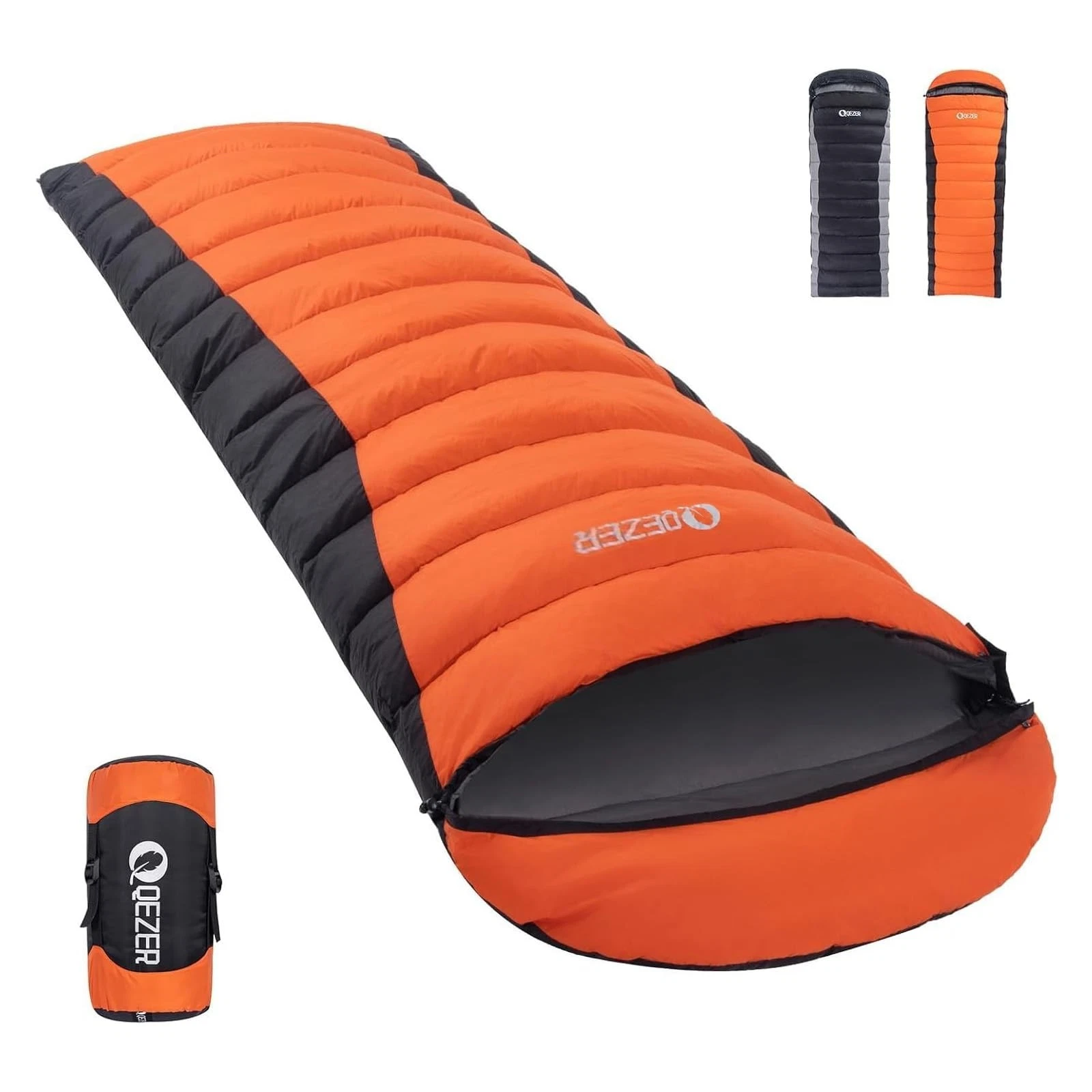 Down Sleeping Bag for Adults 600 Fill Power, Cold Weather Compact Ultralight ...