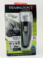 Remington PG525 Kit Toelettatura Viso e Corpo al Litio | 10 Pezzi | Set Parziale