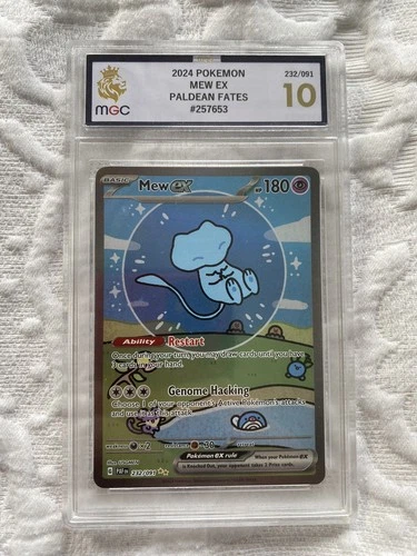 Pokémon Paldean Fates Bubble Mew Ex 232/091 MGC/PSA 10