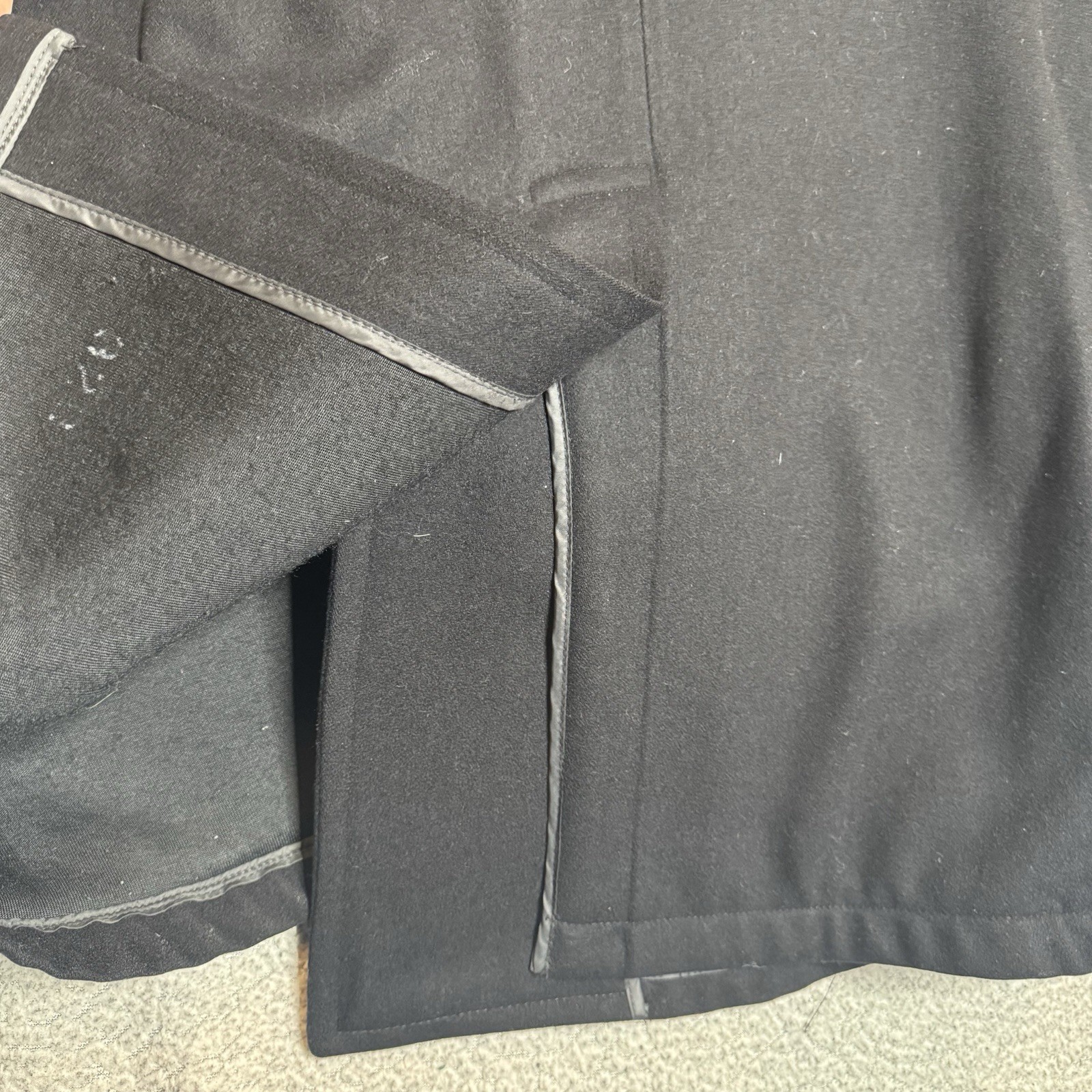 Vintage Sterlingwear Wool Peacoat Size 44 XL Military Issue SW Of Boston