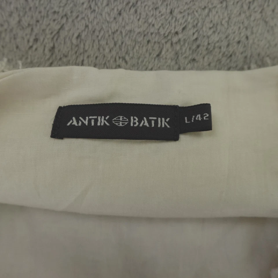 Colete Batik Feminino Antigo Grande Creme Frisado Franja Marah Gilet - Imagem 4 de 4