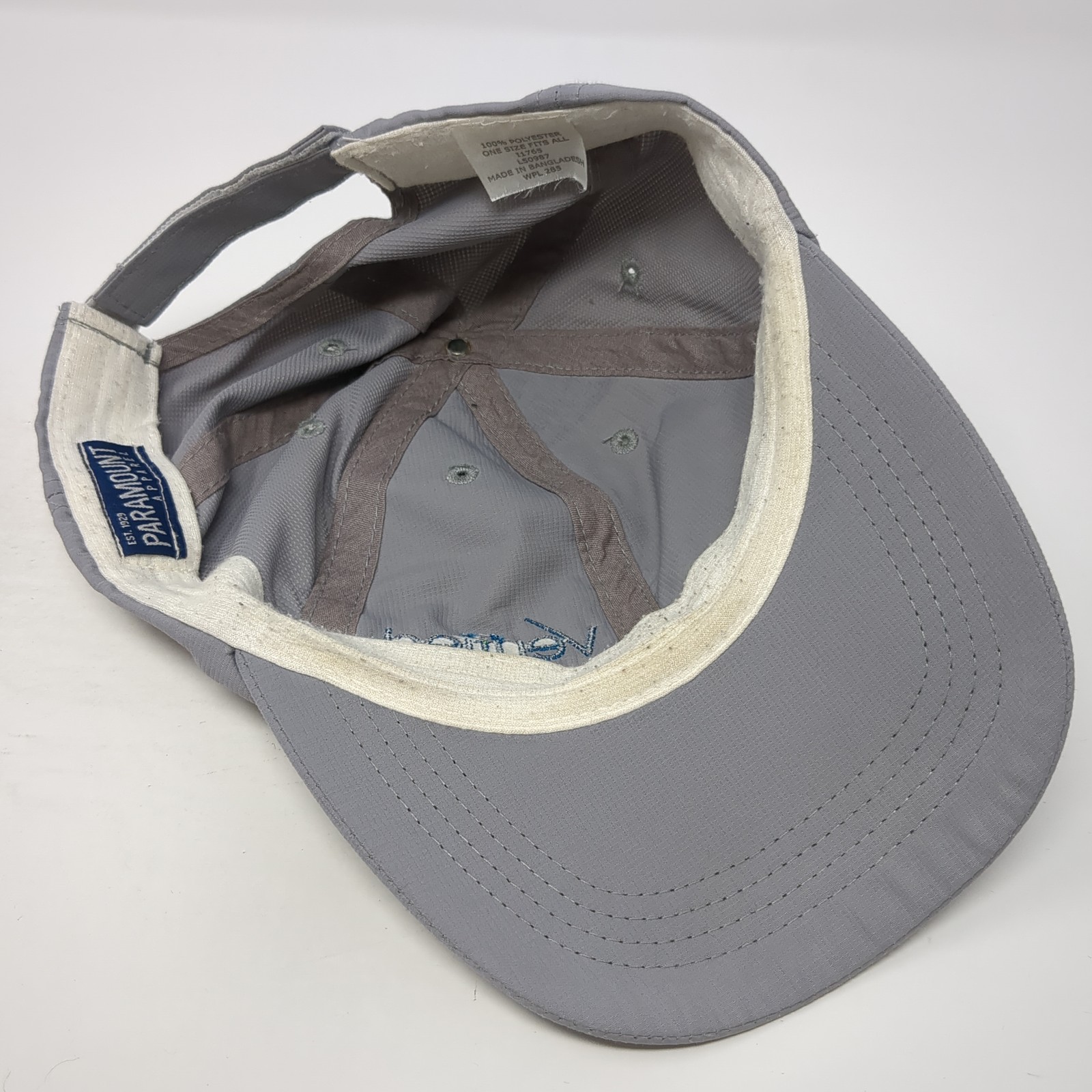 Verified First Strapback Hat Solid Gray One Size … - image 7