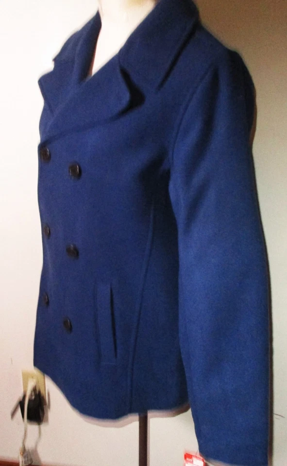LANDS'END Blue Double Breasted Peacoat Women's Size XL NWT - Image 4 of 4