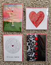 Lot of 4 Papyrus Valentine's Day Cards FREE SHIPPING