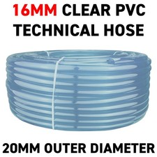 16/20mm aquarium pump/filter pipe clear pvc hose/tubing+optional fittings