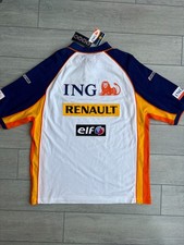 Renault Formula 1 F1 Team ING 2007 2008 Polo Shirt Vintage Men's Size XXL 2XL