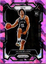 2023-24 Panini Prizm #128 Jalen Wilson Prizms Pink Ice