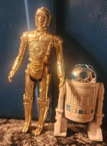 1980 Kenner Empire Strikes Back R2-D2 And 1977 C3PO Mini Figures