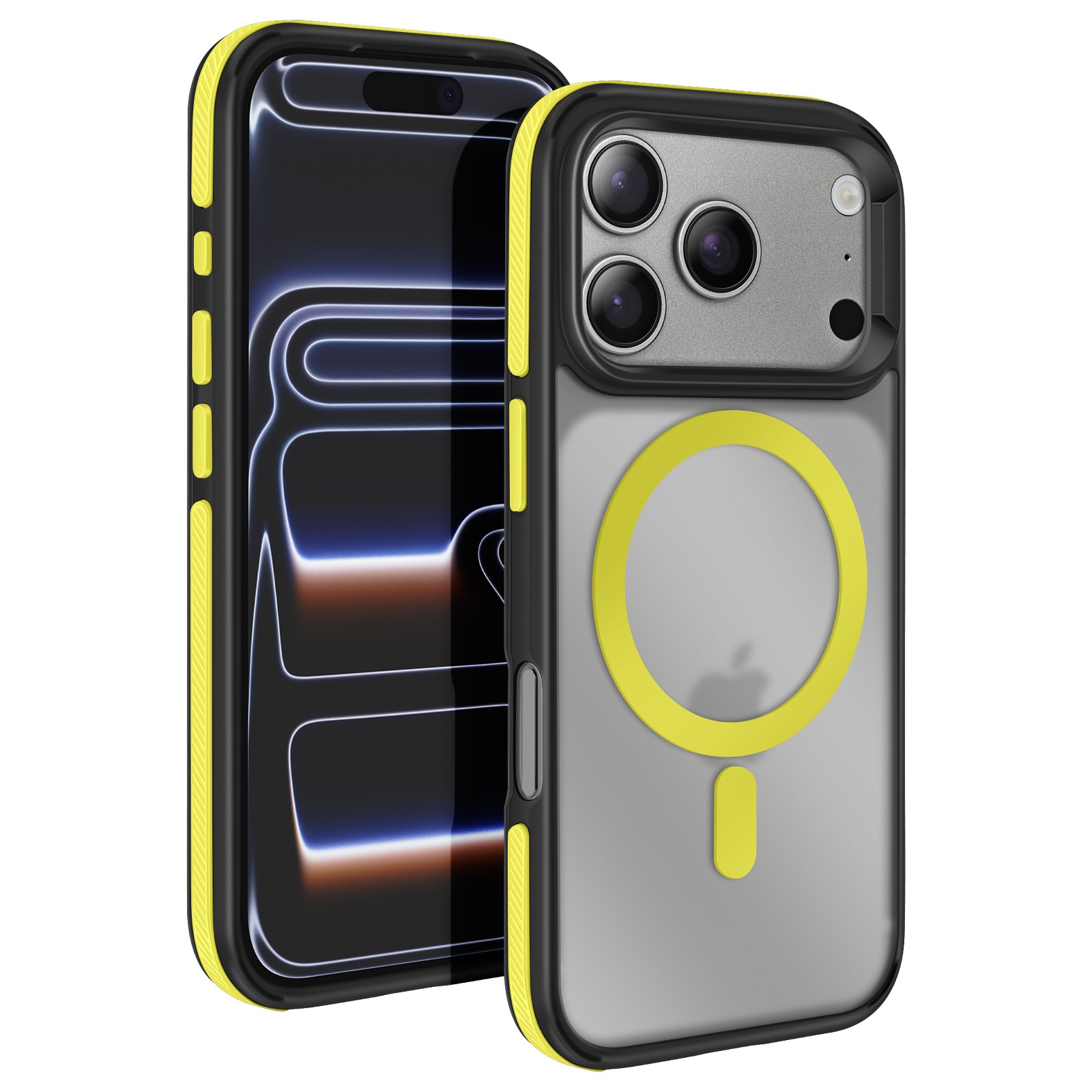 Coque iPhone 17 Pro jaune Avizar idéale pour protéger votre téléphone au quotidien