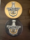 20/21  Vegas Golden Knights playoff  pucks and Stanley Cup puck gold & black — photo 2