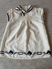 Janie And Jack Beige And Navy Blue Equestrian...