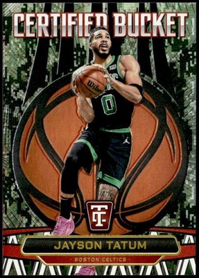 2024-25 Totally Certified #11 Jayson Tatum Certified Bucket Mirror Camo #/25 E1