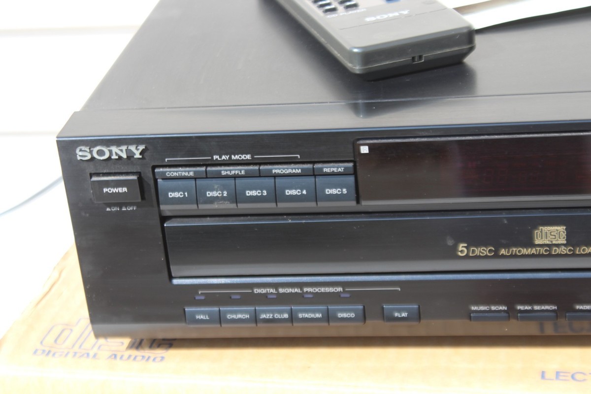 Sony CDP-C525 5 Disc Automatic CD Player w Remote Manual ORIG BOX