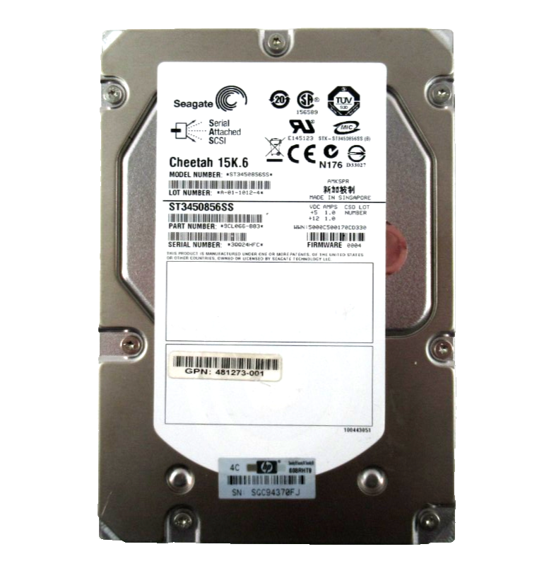 Seagate Cheetah 15K.6 450GB SAS 3.5"" 15K 3Gb/s 16MB HDD - ST3450856SS