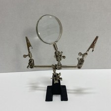 Helping Third Hand Magnifier Soldering Stand Clamp Holder Alligator Clip Tool