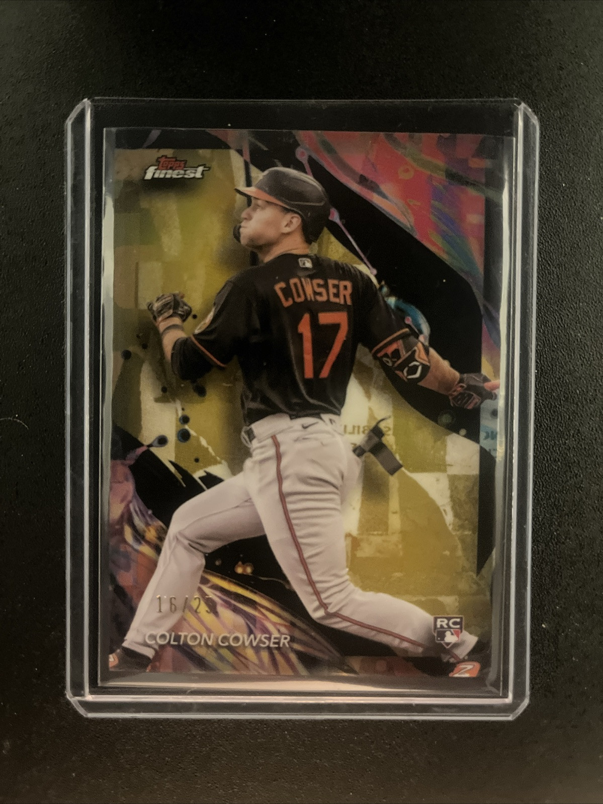 2024 Topps Finest Colton Cowser GOLD /25 RC #111 Uncommon Baltimore Orioles
