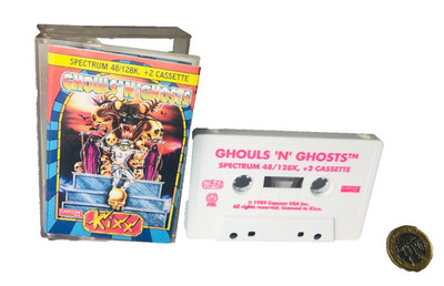 Videospiel Ghouls N Ghosts Spectrum Originalverpackt Vintage ra