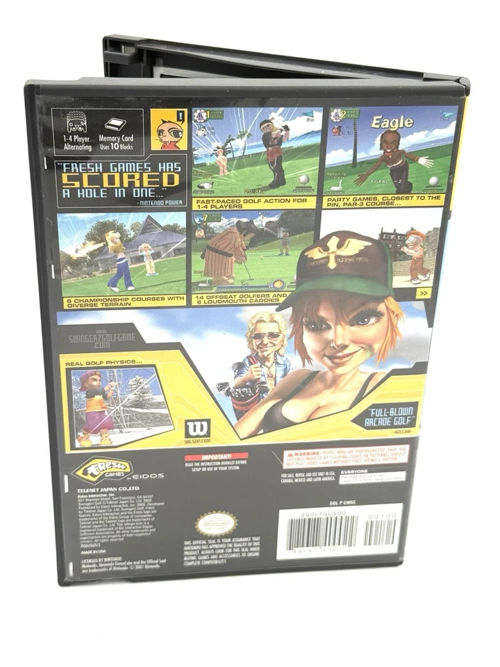 Swingerz Golf ( Nintendo GameCube, 2002 ) Tested And Working - Image 2 of 4