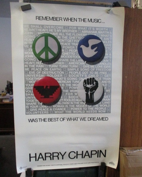 #56 HARRY CHAPIN 1981 RARE vintage Record Store Promo POSTER SEQUEL