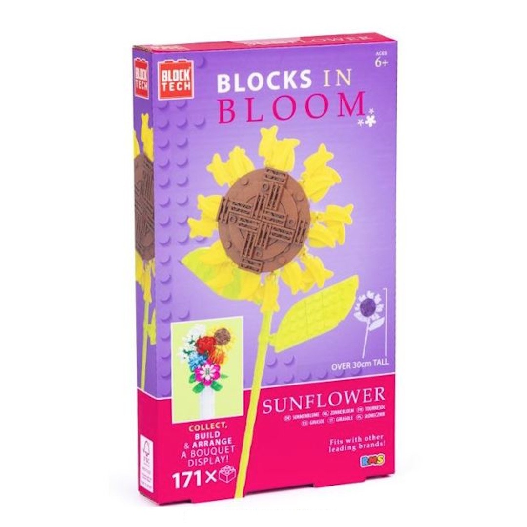 Block Tech R02-0207 Blocks In Bloom Sunflower Building Set