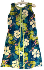 Vintage Hawaiian 1960s Paradise Hawaii Shift UK 8/10ish - floral fun mod dress
