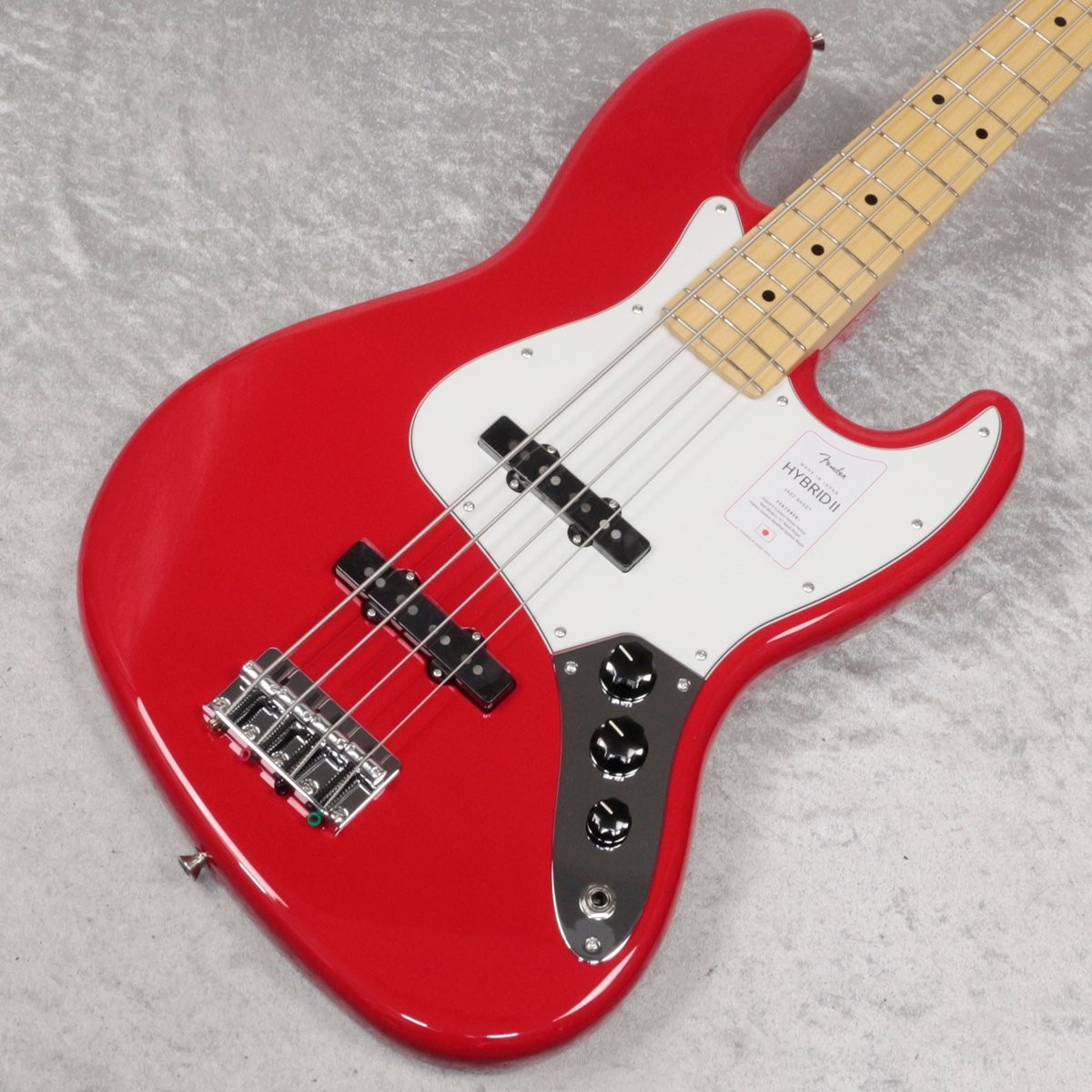 ギター fender japan jazz bass maple neck Fender Japan Hybrid II Jazz Bass Maple Modena Red New