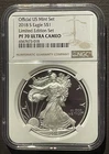 2018-S $1 SILVER AMERICAN EAGLE NGC PF70 Limited Edition Set : 07564