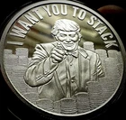 2024 1oz Silver Shield I Want You To Stack .999 AG Proof Round (COA 150). No Box