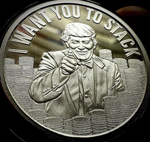 2024 1oz Silver Shield I Want You To Stack .999 AG Proof Round (COA 150). No Box