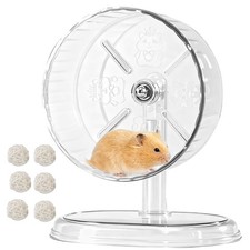 Silent Hamster Wheel,7.1 Inch Quiet Spinner Syrian Hamster Running Wheel,Anti...