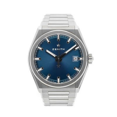 ZENITH DEFY 41 REF. 95.9000.670/51.M9000 BLUE DIAL TITAN ORIGINAL BOX