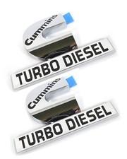 2Pc Compatible with Cummin Turbo Emblem 3D Badge High Output Nameplate 2500 3...