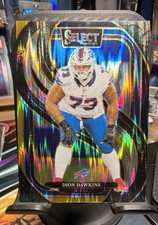 2024 Panini Select Premier Level Dion Dawkins #152 Black & Gold Shock Prizm