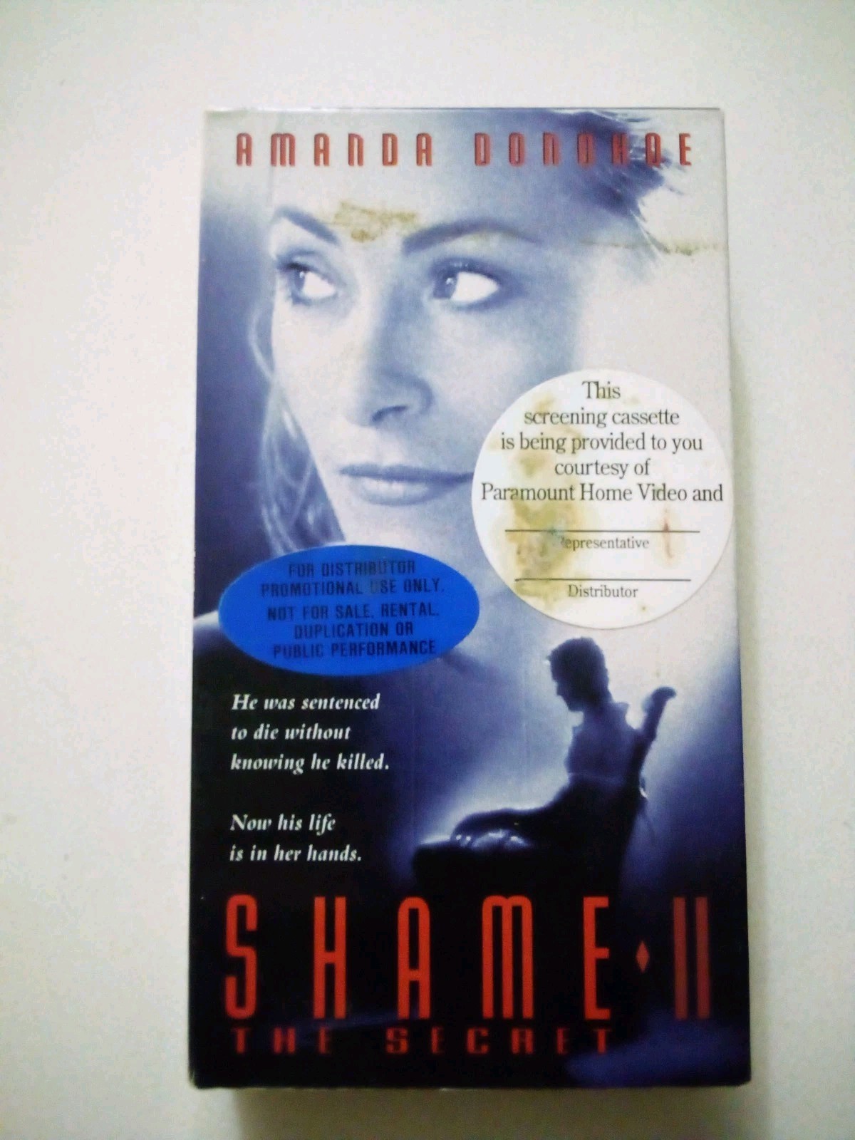 Shame II: The Secret, Demo Screener, VHS 1998, Used