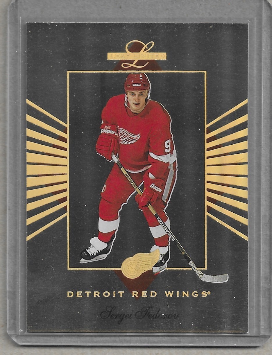 1994-95 LEAF LIMITED "GOLD" SERGEI FEDOROV #D 1233/2500 NM-MT+ REDWINGS
