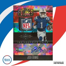 2023 Panini Legacy Josh Downs Futures Patch Auto Diamond 1/5 MEM RC Colts