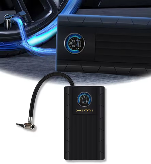 Compresseur de poche intelligent 12V pour éviter les pannes de pneu de voiture