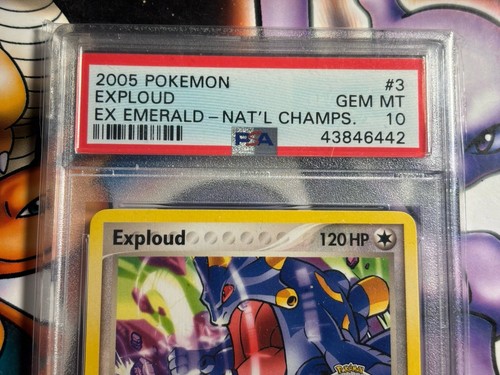 2005 Pokémon ~ EX Emerald ~ Exploud #3 ~ National Championship ~ PSA 10 GEM MINT - Picture 2 of 3