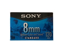 Sony 8mm Tape Standard MP 120 min P6-120MPL Video Cassette Metal Blank Sealed