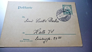 51 OT Deutsche Kolonien Stempel TSINGTAU nach HALLE i.S. 1901