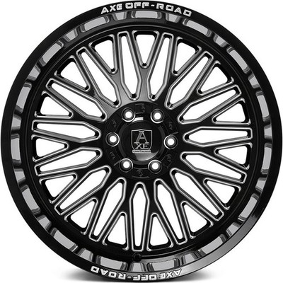 4 Wheels 26'' Axe Kratos 26x14 6x135/6x139.7 Black -76ET 87.1CB (261412H-76KRABM)