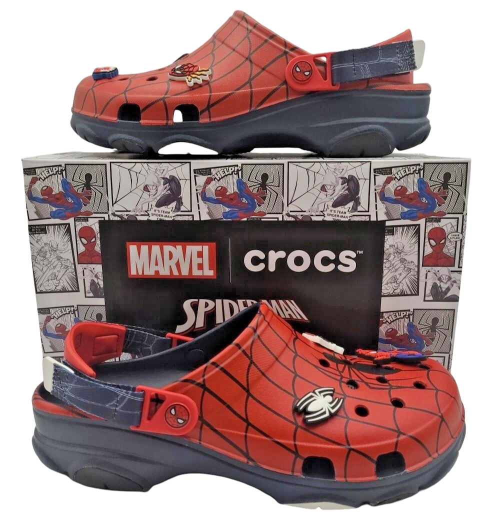 Marvel Team Spider-Man x CROCS All
Terrain Clog Men\'s Marvel Team Spider-Man x CROCS All Terrain Clog choose adult  main image 2