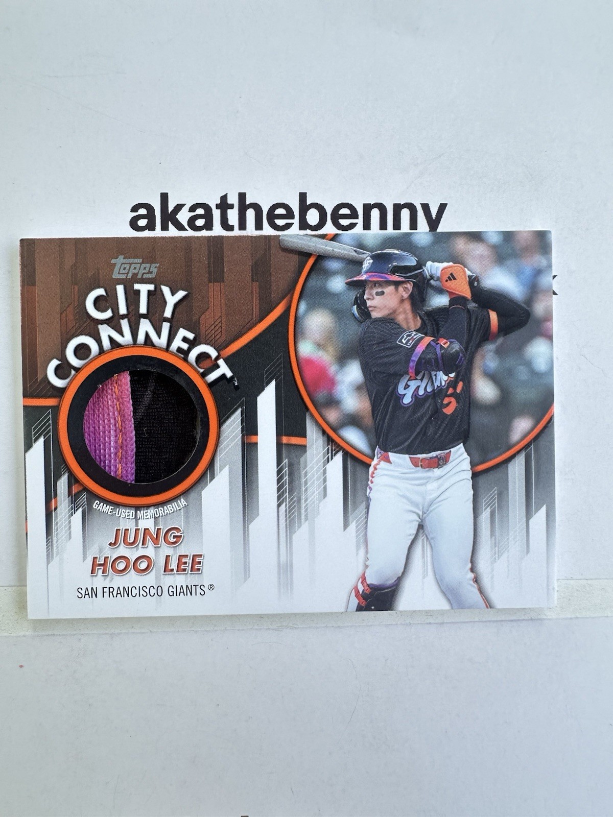 2026 Topps Series 2 Jung Hoo Lee #cc2-jh City Connect Swatch orange /25 😳