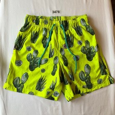 George Men Swimming Trunks size S 28-30 ,Bright Green Cactus,Liner Elastic Waist